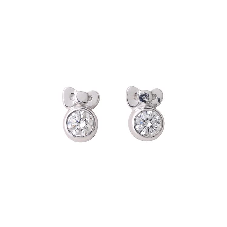 

Hello Kitty 18K White Gold Diamond Earrings Ribbon WPRKT30004 [Hello Kitty] (K18WG)