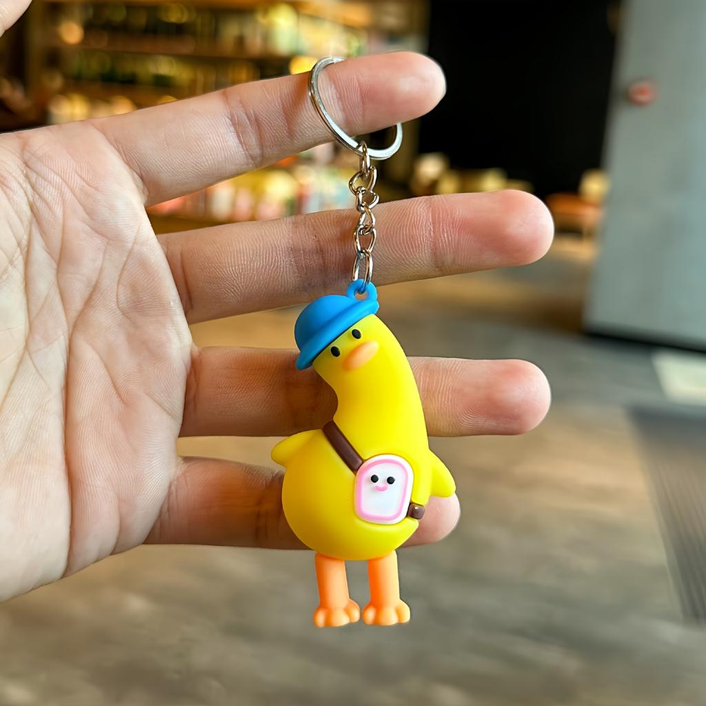 Cartoon Travel Duck Key Chain Bag Pendant Car Key Chain Small Gift Doll Gift
