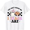 You Can't Scare Me I Teach Art Retro Teacher Ghost Halloween T-Shirt