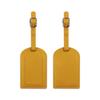 Thickened PU Leather Luggage Tag with Signature Card and Anti-Lost Features
