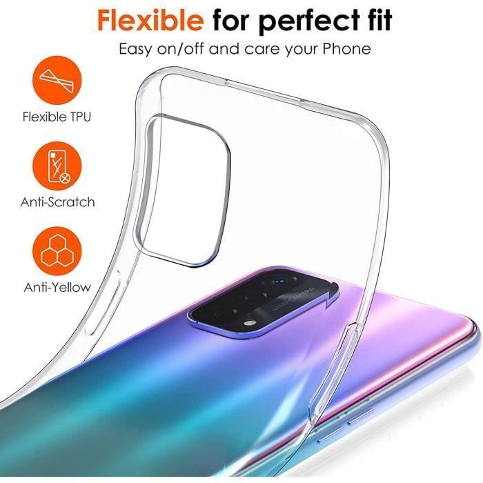 Coque de Protection - E.F.CONNECTION - OPPO A54 5G - Souple - Verre Trempé Inclus - Transparent