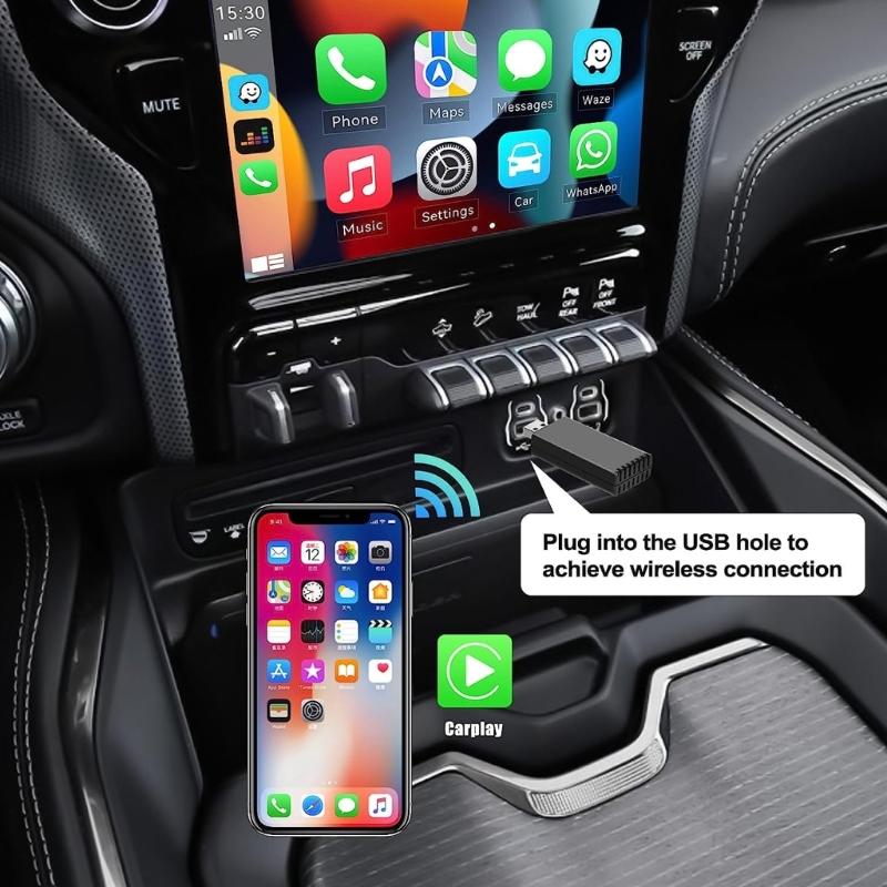 Plug & Play High-Definitions-Kabel für kabellosen Auto-Play-Spiegeladapter, Mirroring-Dongle-Konverter für Auto-Bildschirm, universell