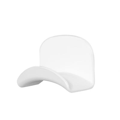 White Headphone Headset Earphone Stand Hook Hanger Holder Under Desk -Adhesive