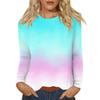 Women's Daily Casual Long-sleeved Printed O-neck Top