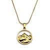 Snowy Mountain Peak Necklace For Women Men Top Hill Gold Color Chokers Hiking Outdoor Travel Stainless Steel Jewelry Gifts