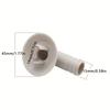 2pcs 19mm Elbow AC Drain Hose Connector - PP Condensate Adapter, for Mini Split/Window AC