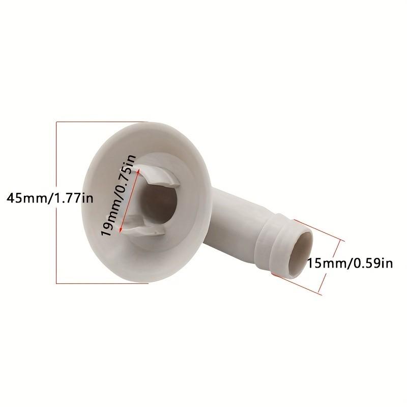 

2pcs 19mm Elbow AC Drain Hose Connector - PP Condensate Adapter, for Mini Split/Window AC