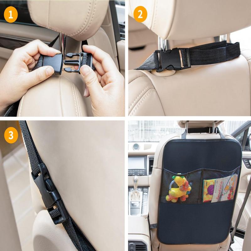 1Pcs Polyester Automotive Seat Covers Car Seat Back Kick Protectors Protection From Dirt And Mud Fit For Most Vehicles
