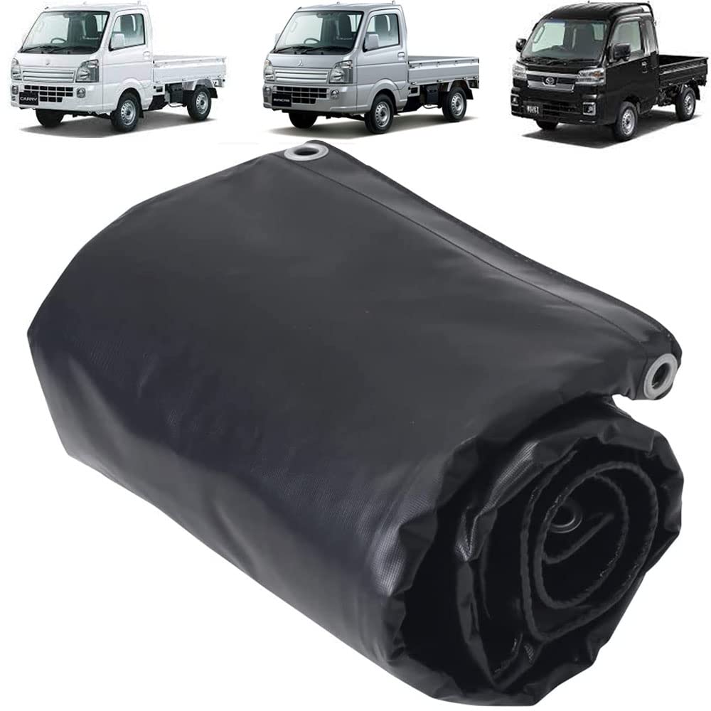 

UPstore Light Truck Bed x UV for Standard Light Truck PVC 16 and Rope Attachment Sheet, 2.0m 2.1m, Black, Waterproof, Protection, Beds, Fabric,