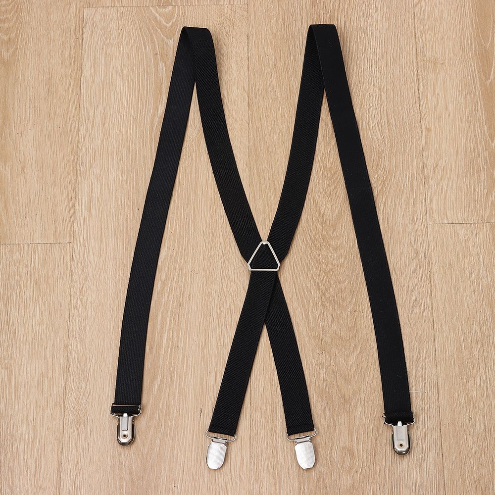 Apparel Accessories Sturdy Elastic Clip-on Adjustable Braces Suspenders Trousers Belt Strap Clip