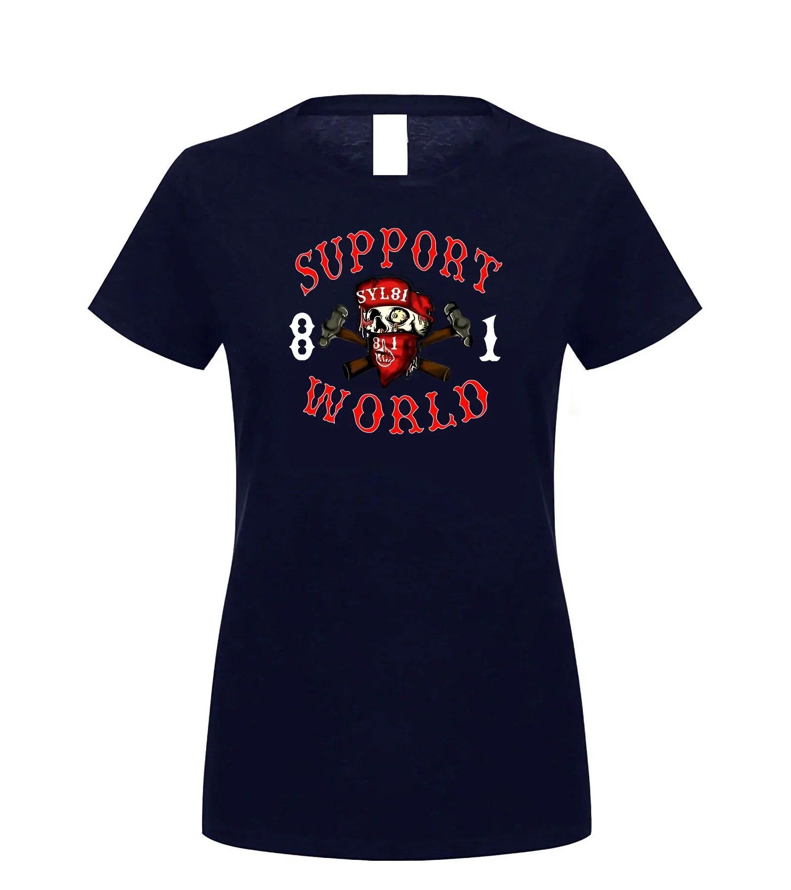 

Футболка Support 81 World Hells Angels, унисекс, рубашка из 100% хлопка, верхняя распродажа, N02 4XL