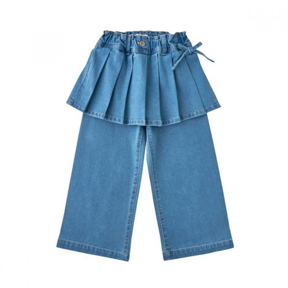 Джинсы с высокой талией и многослойным дизайном Little Ground Tailscoop 76114 410 10 DENIM LIGHT/110