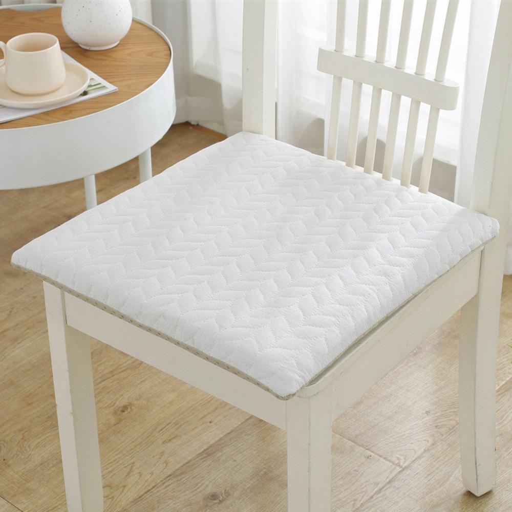 Square Seat Cushion with Strap Chair Mat Practical Japanese Cotton Chair Cushion  Four Season