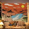 VIKAMA Summer Theme Tapestry Hawaiian Desert Camping Living Room Camper Decoration Room Decoration