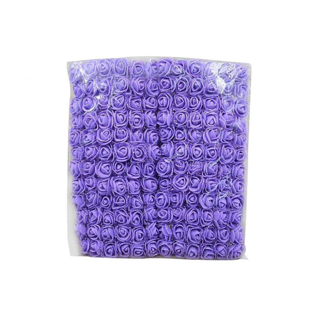 

Штучний букет з пінопласту для весільної вечірки фіолетовий