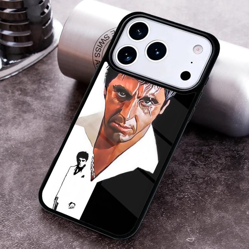 Scarface Tony Montanna Poster Phone Case For iPhone 17,16e,15,14,13,12,11,Mini,Pro,MAX soft Silicone Cover