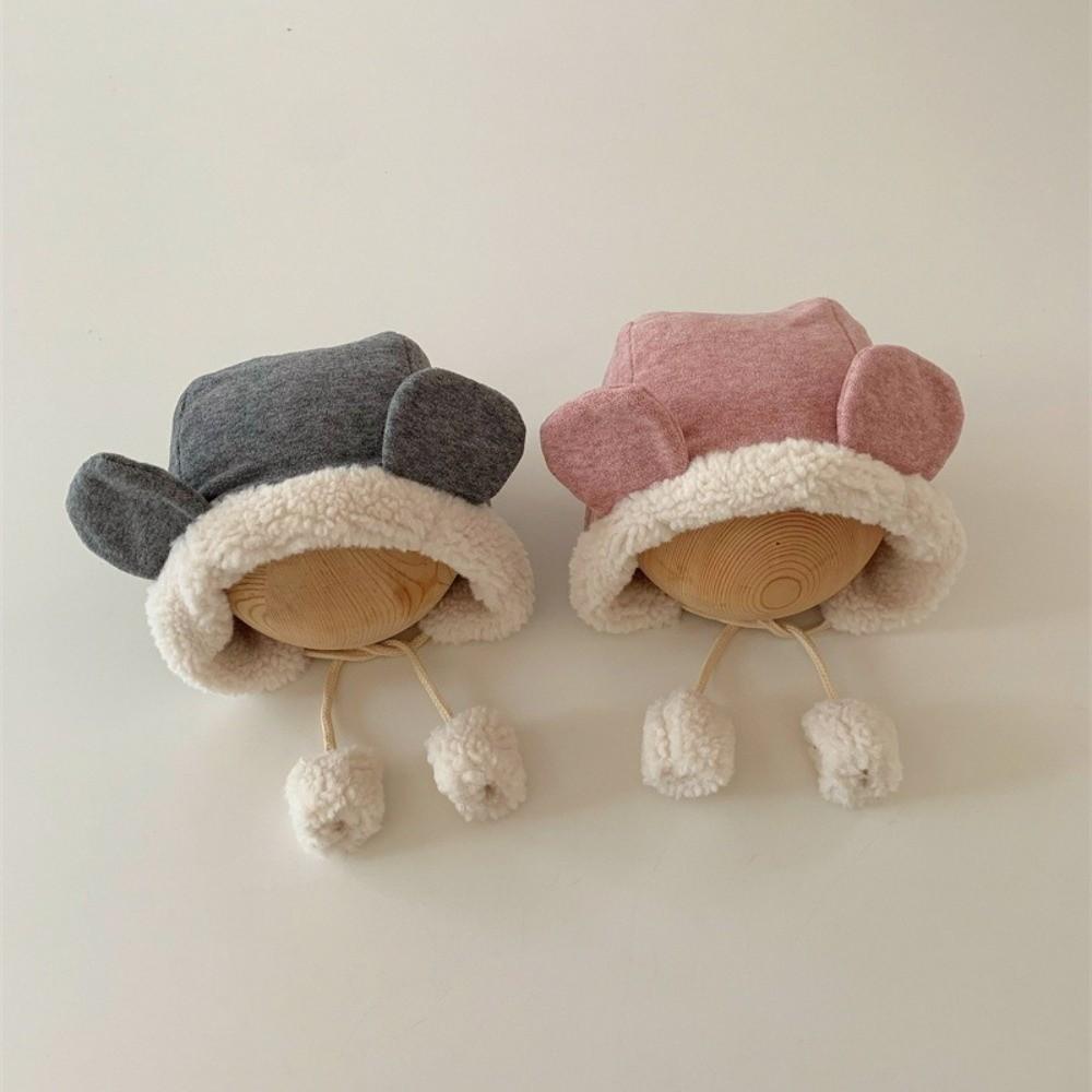 Winter Bärenohren Mütze Fleece Ohrenschutz Mütze Kawaii Baby Beanie Mütze Kleinkind