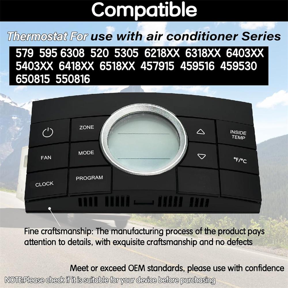PnP 10-Buttons Multi-Zone Comfort Control Center 2 For RV Thermostat 3314082.000