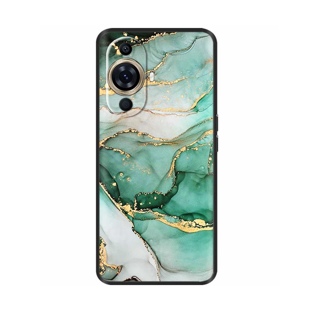 For Huawei Nova 11 Case Cute Heart Flower Painted Cover Silicone Phone Case For Huawei Nova 11i Nova11 Pro Nova 11 Ultra Bumper