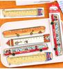 1pc Cartoon bus Magnetic Bookmark Ruler Student Cute High-value Bendable Ruler Special-shaped Magnetic Ruler