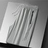 Plus Size Ice Silk Sport Shorts Man Breathable Quick Dry Track Shorts Outdoor Drawstring Running Shorts with Zipper Pocket