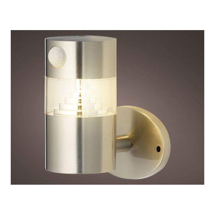 Applique murale - Luminoe - Inox - 15-150lm - Lumière chaude - Ø12x16cm