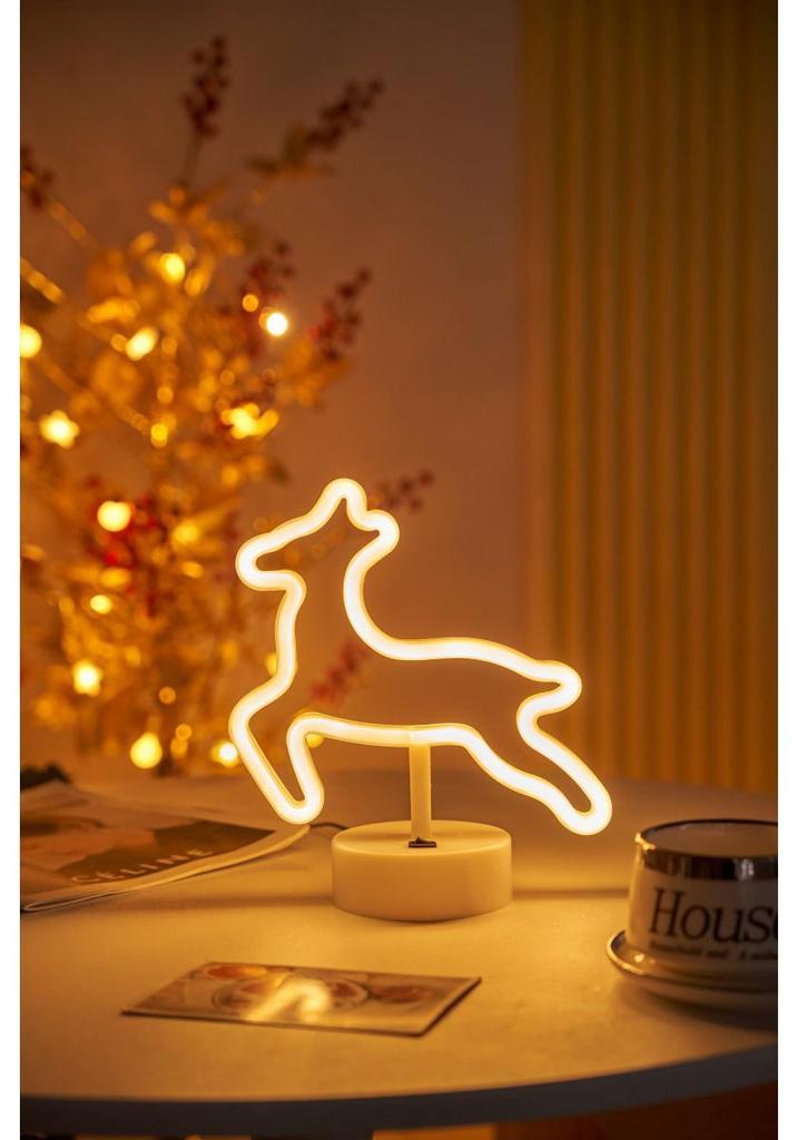 Heart-Shaped LED Neon Desk Lamp for Romantic Bedroom Decor