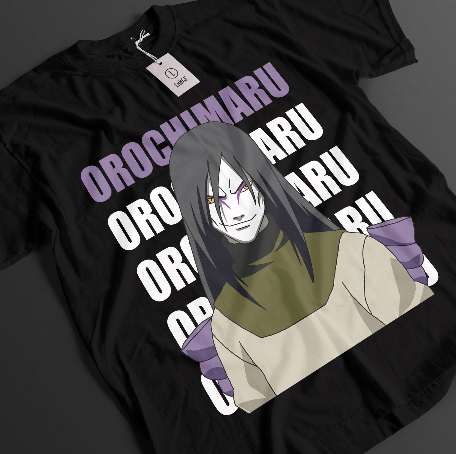 Naruto Shirt Orochimaru Tshirt Tsunade T-Shirt Mens Womens Tees Top Sasuke Anime Jiraya Unisex Tee M