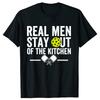 Real Men Don't Go Into The Kitchen Fun Pickerball Retro Players Short-sleeved T-shirt Clothing Basic T-shirt Street Wear Y2K Top