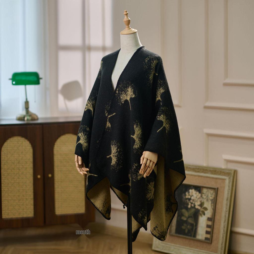 Women's Ethnic Style Shawl - 2025 Autumn/Winter Collection - Cozy Cloak for Travel and Everyday Wear