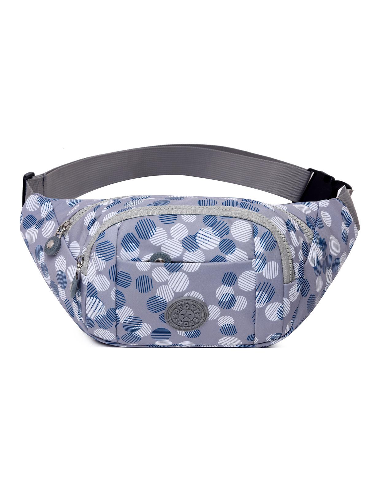 

Женская красочная поясная сумка большой вместимости с принтом, водонепроницаемая, многослойная, практичная, износостойкая нагрудная сумка