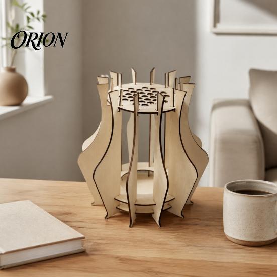 Fashionable Desktop Vases for Classroom Wooden Puzzle Flower Vase, Display Stand Flowers or Nordic Vase Home Decor Artificial Flowers, Decorative