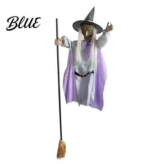 Animated Halloween Character 200cm Flying Witch