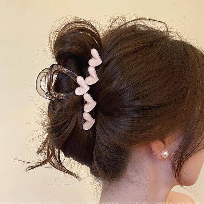 Elegant Large Hair Claw Clip for Thick Hair - High-End Korean Updo Shark Clip