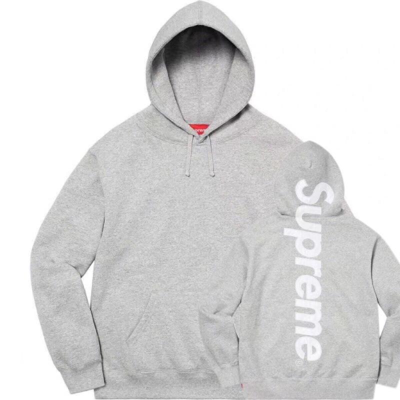 25SS Supreme Trendige Marke Kapuzenpullover mit Fleecefutter und großem Logo