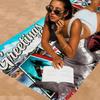 Classic Thriller Movie J-Jaws Beach Towel Colorful Bath Towels For Girl Microfiber Quick Dry Custom Sand Free Beach Gym Pool