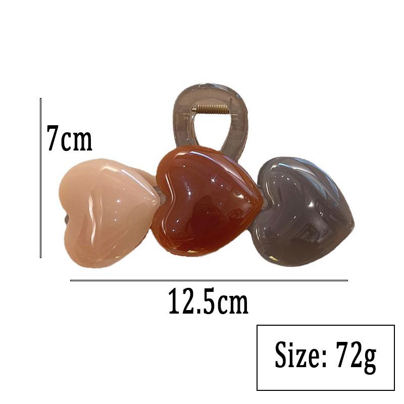 Pince à cheveux en forme de grand cœur, élégante, douce, requin, épingle à cheveux, accessoires pour cheveux féminins, ornement de couvre-chef pour femme, 2023
