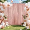 1 Panel Gold Sequin Photo Backdrop Curtain Panels Stage For Shimmer Birthday Wedding Photograph Shower Decoration Backdrop Fabric