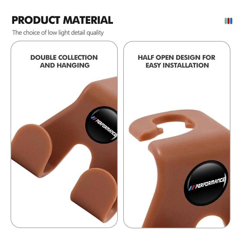 YABBF1 For BMW New 2025 Car Multifunctional Seat Back Double Head Storage Hook Accessories For BMW E91 E92 E93 E60 F10 F30 E39 E36 E87