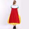 European & American Halloween Snow White Adult Stage Costume with Cape & Petticoat