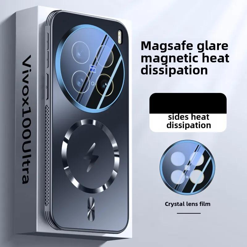 Vivo X200 Phone Case, Vivox200pro, Mini Cover with Air Cushion, Magnetic Absorption and Heat Dissipation, New