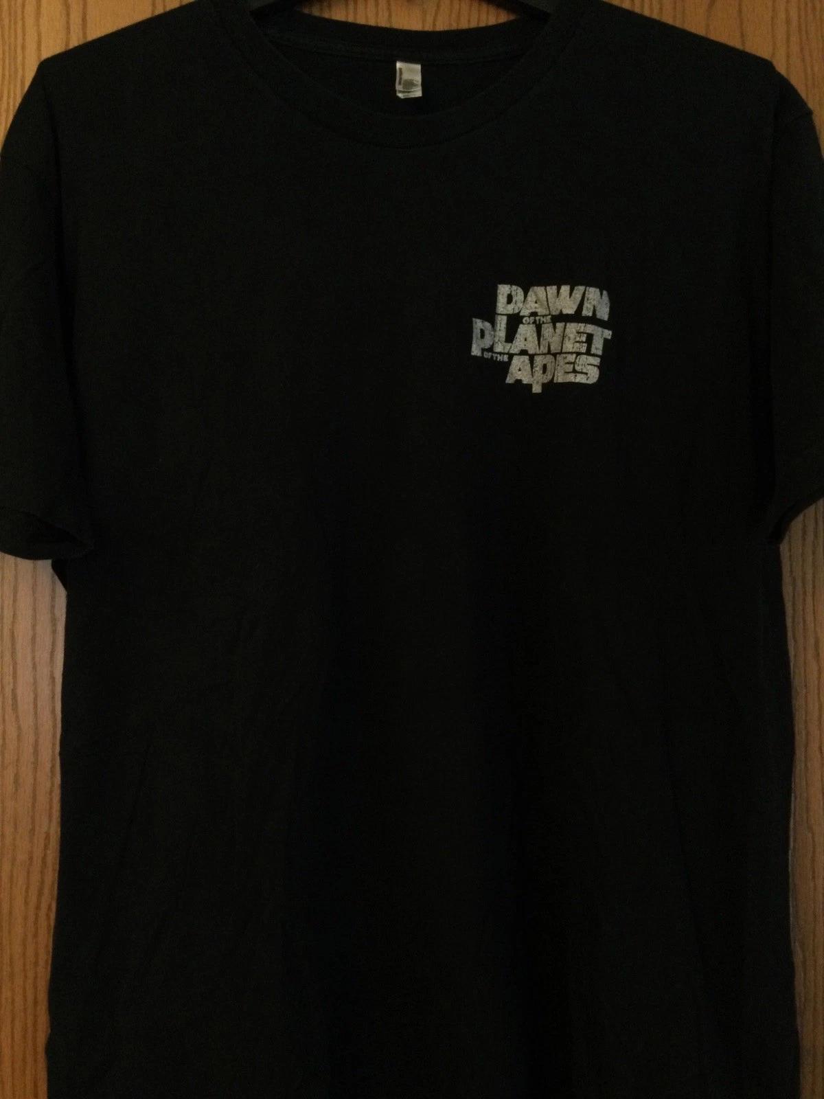 Planet Of The Apes - “Dawn Of The Planet Of The Apes” - Black Shirt/2 Sided/2XL 3XL