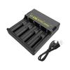 USB Type-C 4-Slot Charger for 18650/26650 3.7V Lithium Batteries