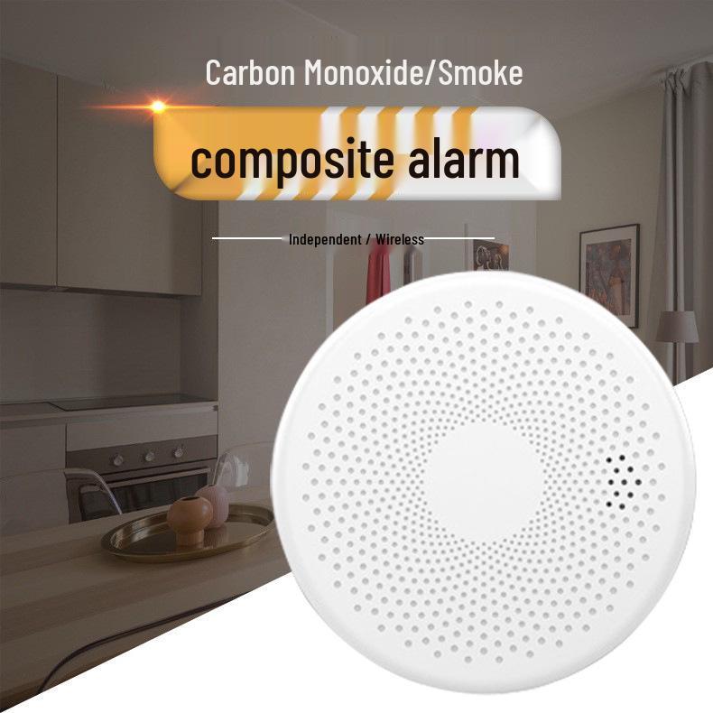 Tuya Smart WiFi Smoke & Carbon Monoxide Gas Detector 90 белый
