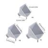 Silicone Pyramid Molds Crystal Epoxy Mold Pyramid Epoxy Resin Casting Mold for DIY Crafts Aromatherapy Candle Making
