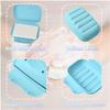 Portable Soap Box with Sponge Drainage (Suitable for Home, Bathroom, and Hiking) in Various Colors 4PCS
