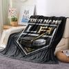 Custom Name,Los Angeles Kings Printed Flannel Blanket, Soft Throw for Bedroom Sofa, Washable, Christmas Present, Great Gift.