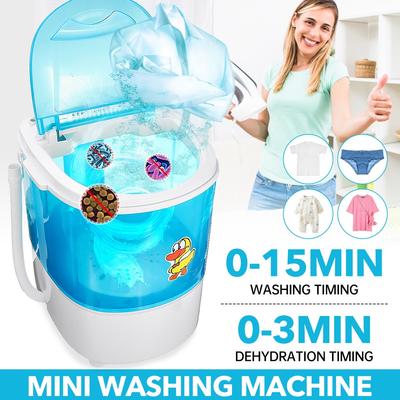 Mini Domácí Malá Jednotrubková Pračka na Dětské Prádlo 4,5 kg Časování Poloautomatická Mini Pračka na Boty 220V