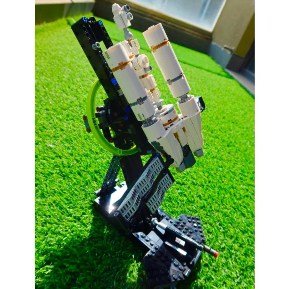 830PCS Project MOC Interstellar Spaceship Building Blocks Set 11389 Sci-Fi Space Vehicle Brick Desktop Decor Gift for Adult Fans