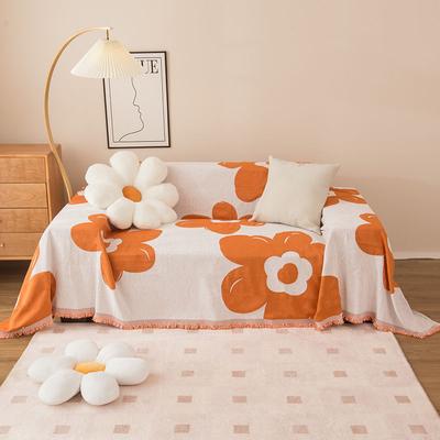 Flower Padded Sofa Cover Chenille Four Seasons Universal Sofa Cushion Cloth Anti-slip Cat Scratch Sofa Cover